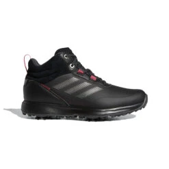 Adidas Ladies S2G Mid Cut Golf Boots - Black/Grey/Pink