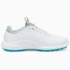 Puma IGNITE Pro Womens Golf Shoes - White/Blue/Silver -Golf Shop 145132 96504