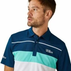 Oscar Jacobson Dodman Polo (White & Aqua) -Golf Shop Aqua Polo 4 450x450 1