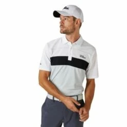 Oscar Jacobson Dodman Polo (Lunar Grey & Black) -Golf Shop Black Polo 3 450x450 1