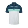 Oscar Jacobson Dodman Polo (White & Aqua) -Golf Shop Dodman Polo Blue White