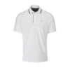 Farah Hoxie Polo Shirt (White & Dusky Blue) -Golf Shop Farah Hoxie Polo Shirt White Dusky Blue 1