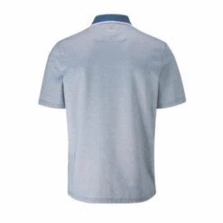 Farah Nelson Polo Shirt (Dusky Blue & Light Blue) -Golf Shop Farah Nelson Polo Shirt Dusky Blue Light Blue 2 450x450 1