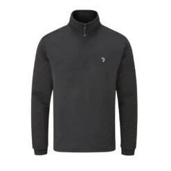 Farah Warren Quarter Zip Mid Layer (Black)