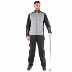 Galvin Green Albert Waterproof Jacket (Sharkskin, Black & White) -Golf Shop Galvin Green Albert Waterproof Jacket Sharkskin Black White3 450x450 1