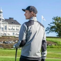 Galvin Green Lyle Windproof Jacket (Sharkskin & Black) -Golf Shop Galvin Green Lyle Windproof Jacket Sharkskin Black9 450x450 1