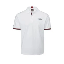 Oscar Jacobson Durham Tour Polo (White & Navy)