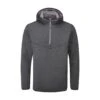 Oscar Jacobson Dayne Zip Neck Hoodie (Black Marl) 1 Oscar Jacobson Dayne Zip Neck Hoodie (Black Marl) -Golf Shop Oscar Jacobson Dayne Black Hoodie
