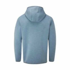 Oscar Jacobson Dayne Zip Neck Hoodie (China Blue Marl) -Golf Shop Oscar Jacobson Dayne China Blue Hoodie 2 450x450 1