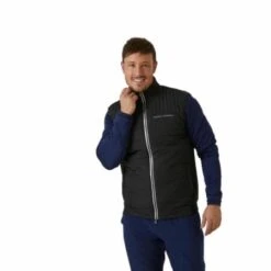 Oscar Jacobson Hodgson Padded Gilet (Black) -Golf Shop Oscar Jacobson HODGSON padded gilet Black 3 450x450 1