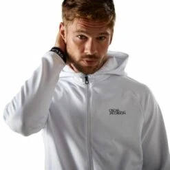 Oscar Jacobson Travis Hoodie (White & Navy) -Golf Shop Oscar Jacobson Travis Hoodie White 4 450x450 1