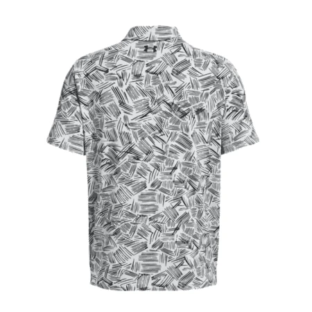 Mens Under Armour Playoff 3.0 Printed Polo (White/Black) 4 Mens Under Armour Playoff 3.0 Printed Polo (White/Black) - Image 2