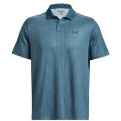 Mens Under Armour Performance 3.0 Printed Polo (Static Blue/white)