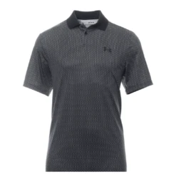 Mens Under Armour Performance 3.0 Printed Polo (Black/White)