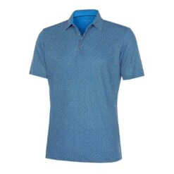 Galvin Green Mauro Breathable Short Sleeve Shirt (Blue/White)