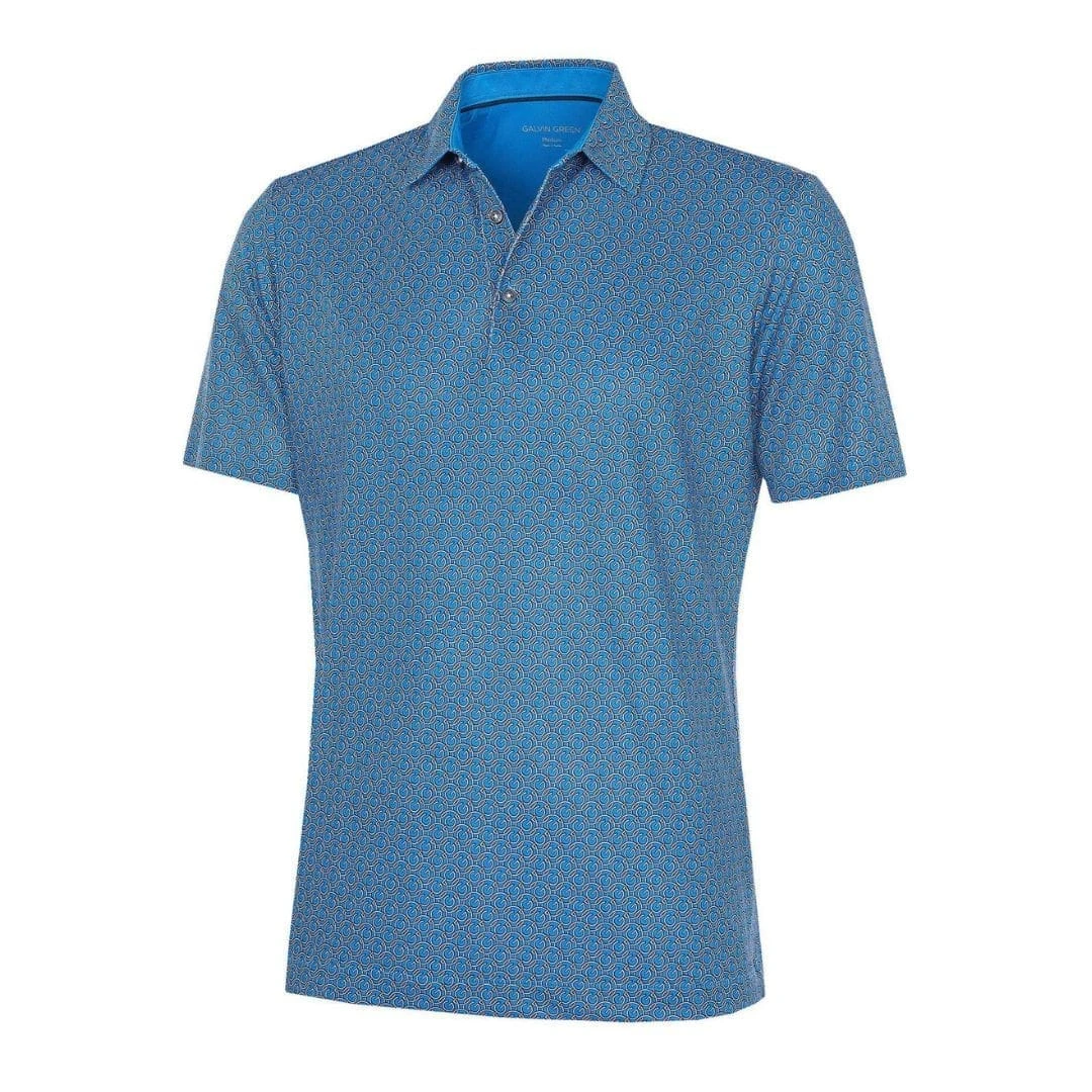 Galvin Green Mauro Breathable Short Sleeve Shirt (Blue/White) 3 Galvin Green Mauro Breathable Short Sleeve Shirt (Blue/White)