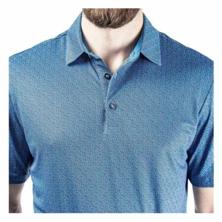 Galvin Green Mauro Breathable Short Sleeve Shirt (Blue/White) 5 Galvin Green Mauro Breathable Short Sleeve Shirt (Blue/White) - Image 3