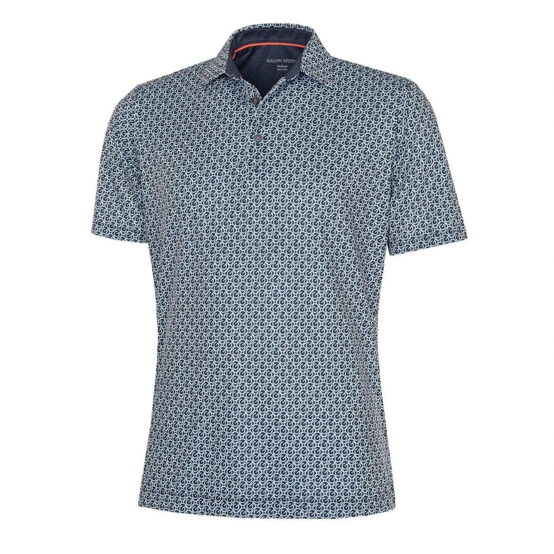 Galvin Green Mauro Breathable Short Sleeve Shirt (Navy/White) 3 Galvin Green Mauro Breathable Short Sleeve Shirt (Navy/White)