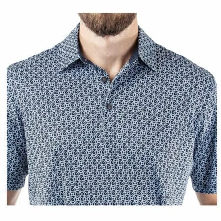 Galvin Green Mauro Breathable Short Sleeve Shirt (Navy/White) 5 Galvin Green Mauro Breathable Short Sleeve Shirt (Navy/White) - Image 3