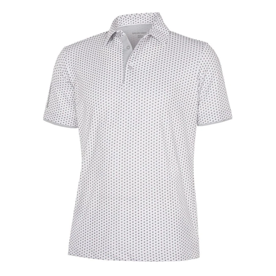 Galvin Green Mark Breathable Short Sleeve Shirt (Grey/ White) 3 Galvin Green Mark Breathable Short Sleeve Shirt (Grey/ White)