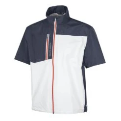 Galvin Green Axl Short Sleeve Waterproof Jacket (White/Navy/Orange)