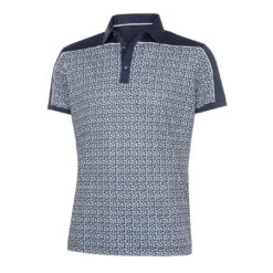 Galvin Green Millard Breathable Short Sleeve Shirt (Navy/White)