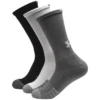 Under Armour HeatGear Crew Sock 3Pk (White, Grey & Black) -Golf Shop heatgear crew 1.5