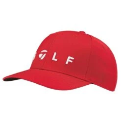 TaylorMade Lifestyle Adjustment Golf Logo Cap (Red)