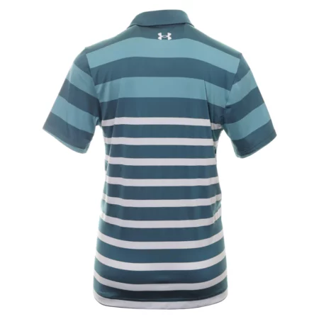 Mens Under Armour Playoff 3.0 Striped Polo (Static Blue) 4 Mens Under Armour Playoff 3.0 Striped Polo (Static Blue) - Image 2