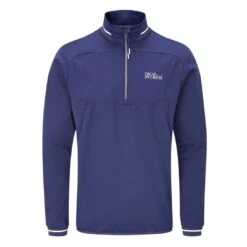 Oscar Jacobson Rolfe Tour Half Zip Jacket (Navy)