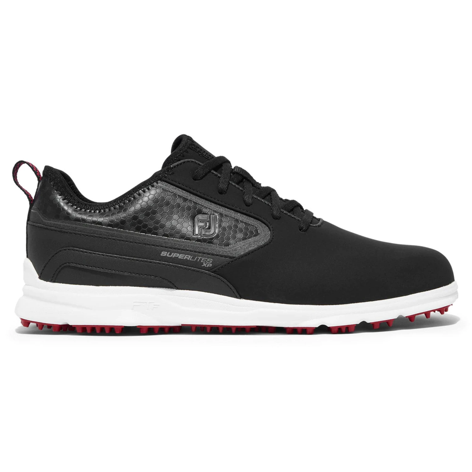 FootJoy Superlites XP Golf Shoe - Black/White/Red 3 FootJoy Superlites XP Golf Shoe - Black/White/Red